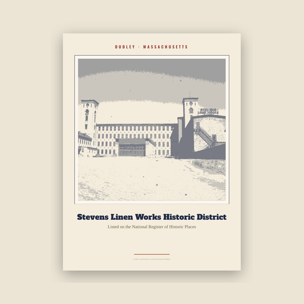 Dudley Stevens Linen Works Historic District Landmark Print