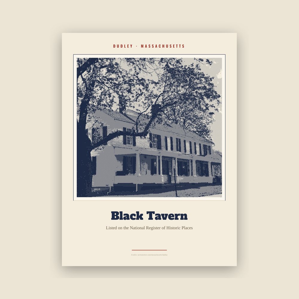 Dudley Black Tavern Landmark Print