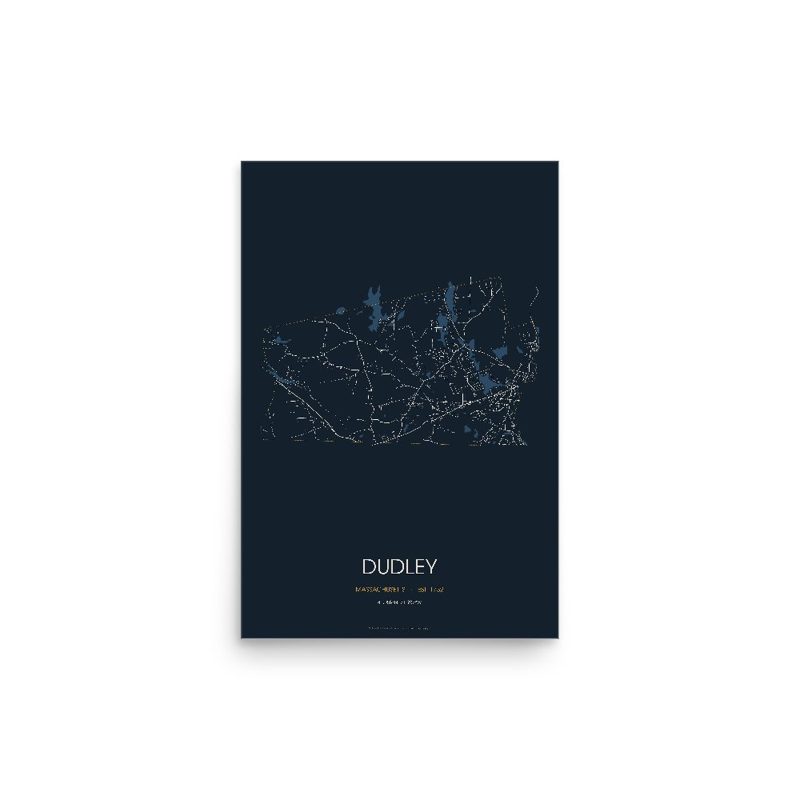 Dudley Street Map Poster · Midnight