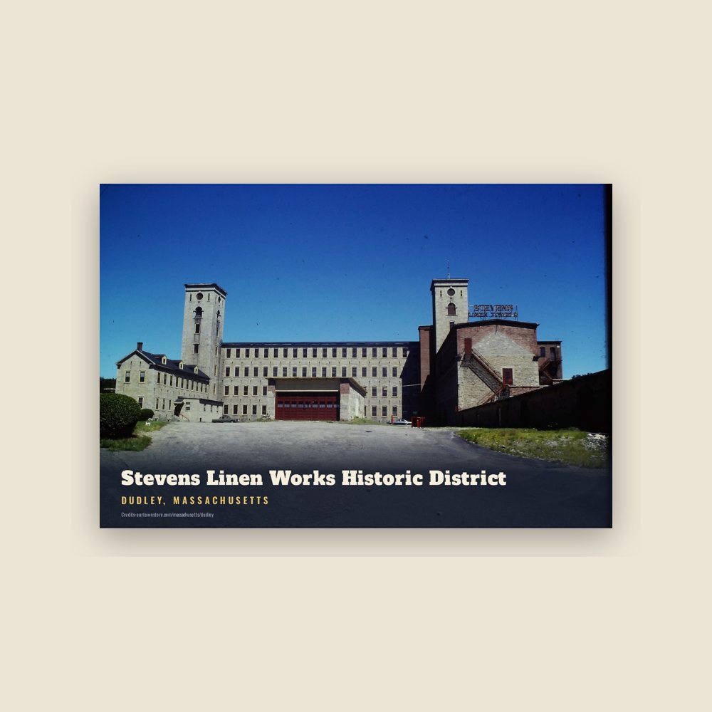 Dudley Stevens Linen Works Historic District Postcard
