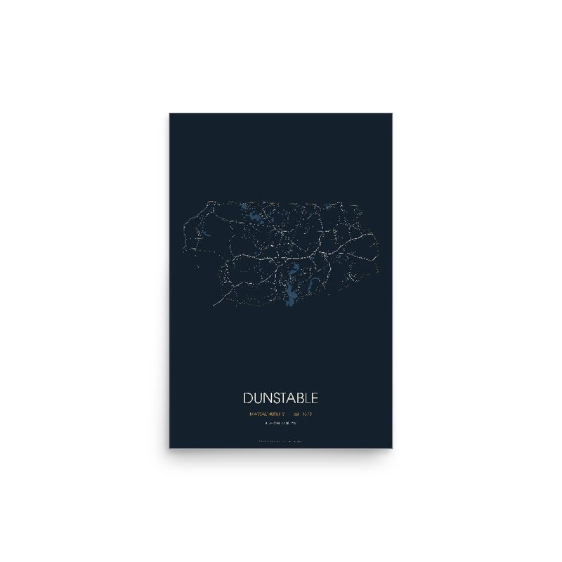 Dunstable Street Map Poster · Midnight