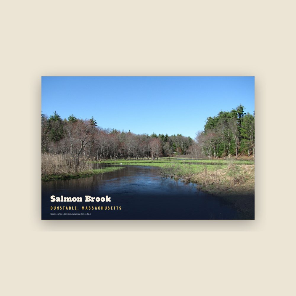 Dunstable Salmon Brook Postcard