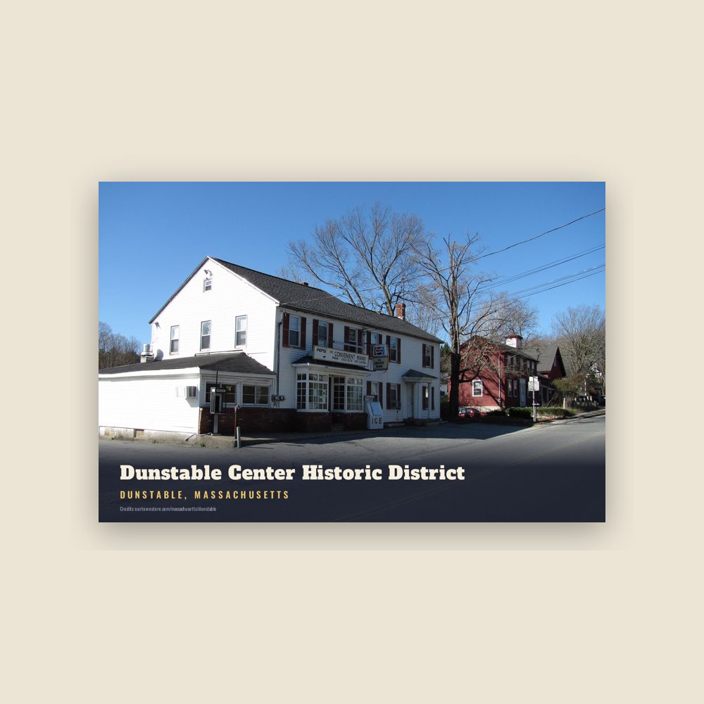 Dunstable Dunstable Center Historic District Postcard
