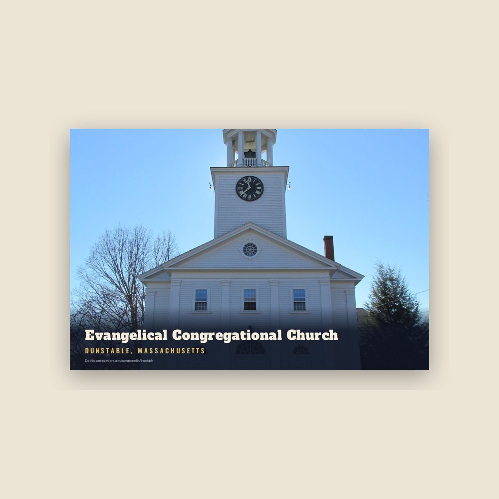 Dunstable Evangelical Congregational Church Postcard