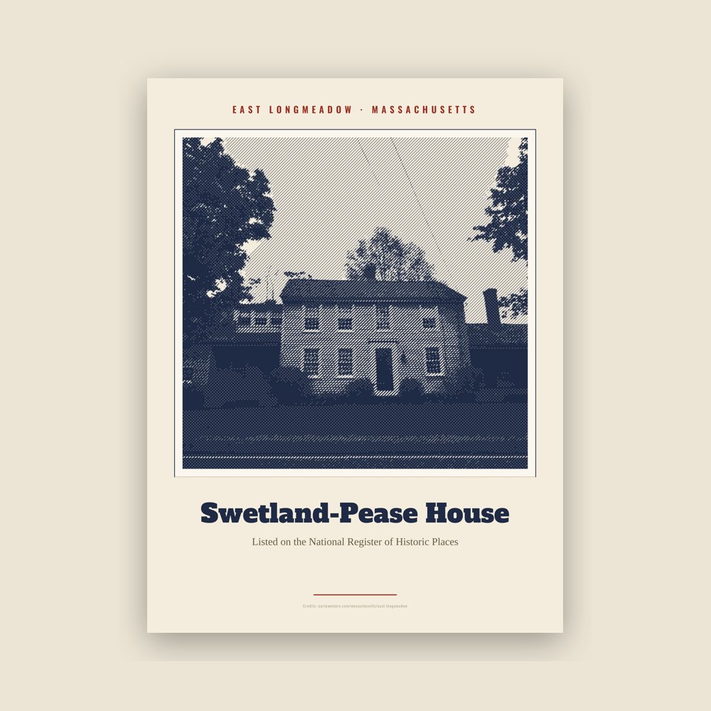 East Longmeadow Swetland-Pease House Landmark Print