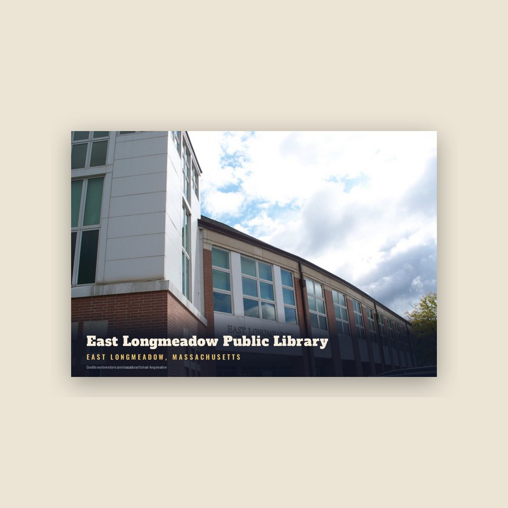 East Longmeadow East Longmeadow Public Library Postcard