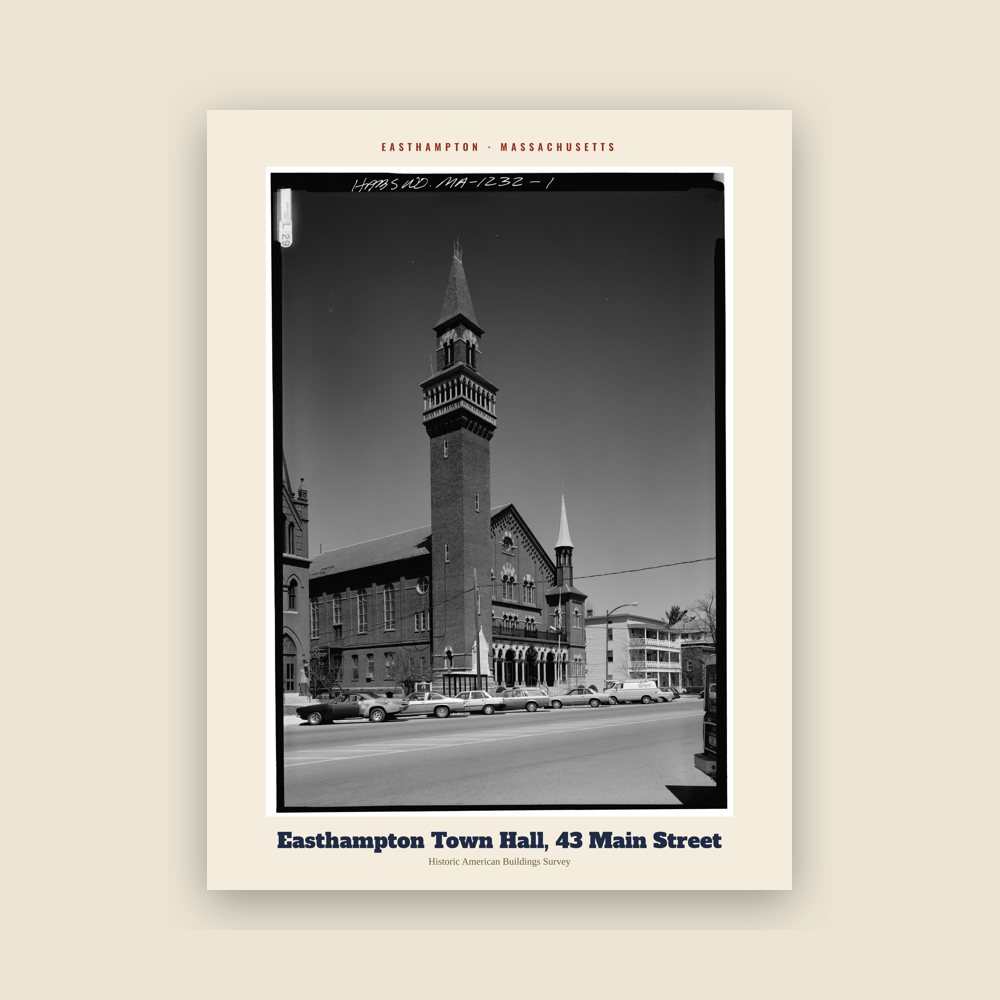 Easthampton Easthampton Town Hall, 43 Main Street Archive Print