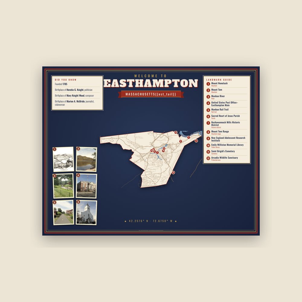 Easthampton Map Placemat
