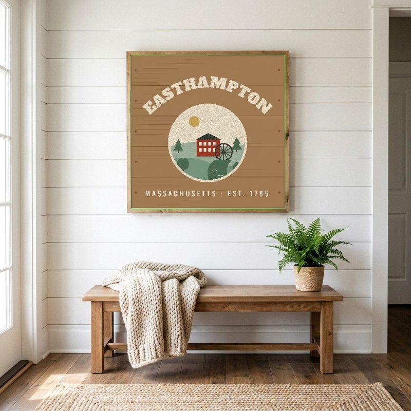 Easthampton Hometown Wood Sign