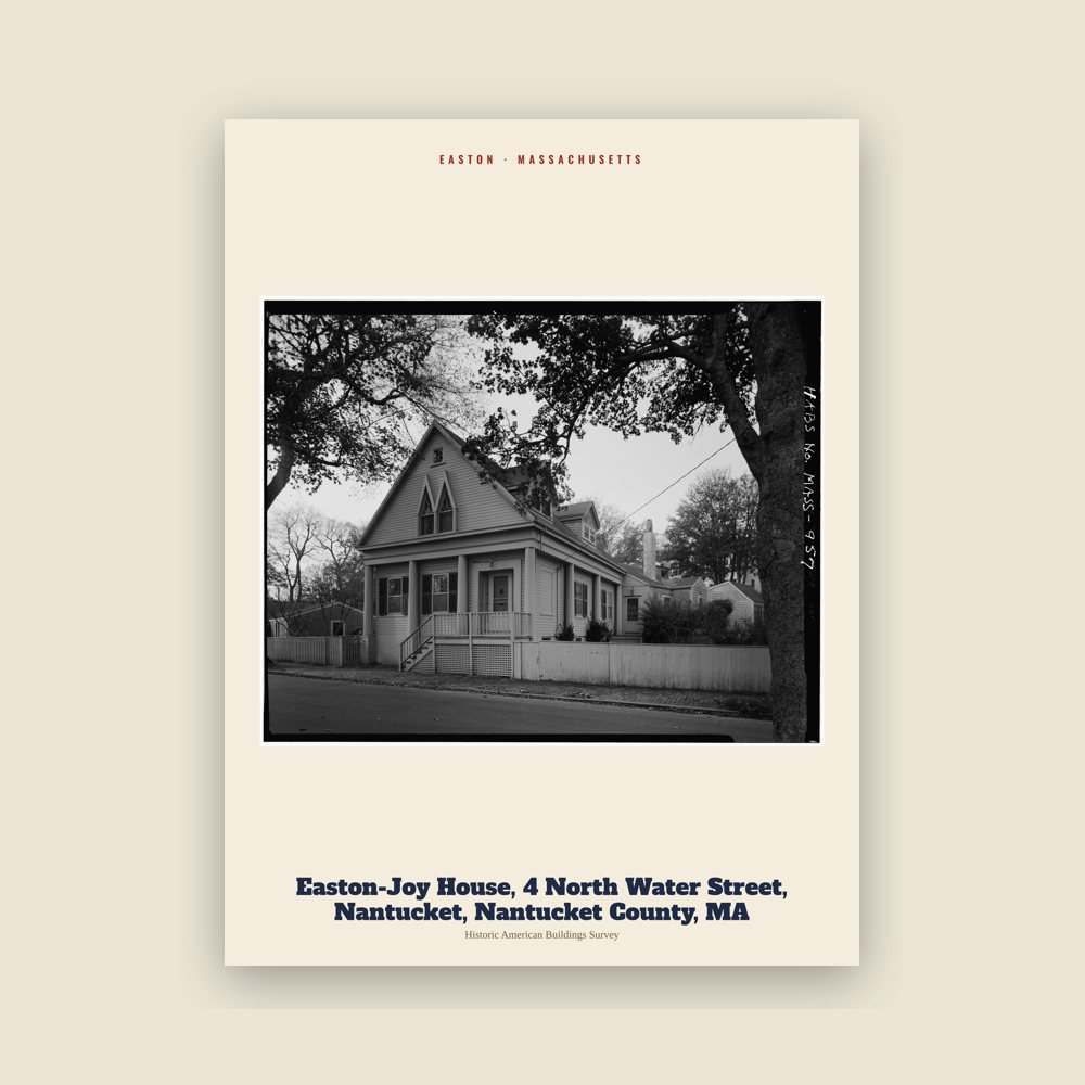 Easton Easton-Joy House, 4 North Water Street, Nantucket, Nantucket County, MA Archive Print