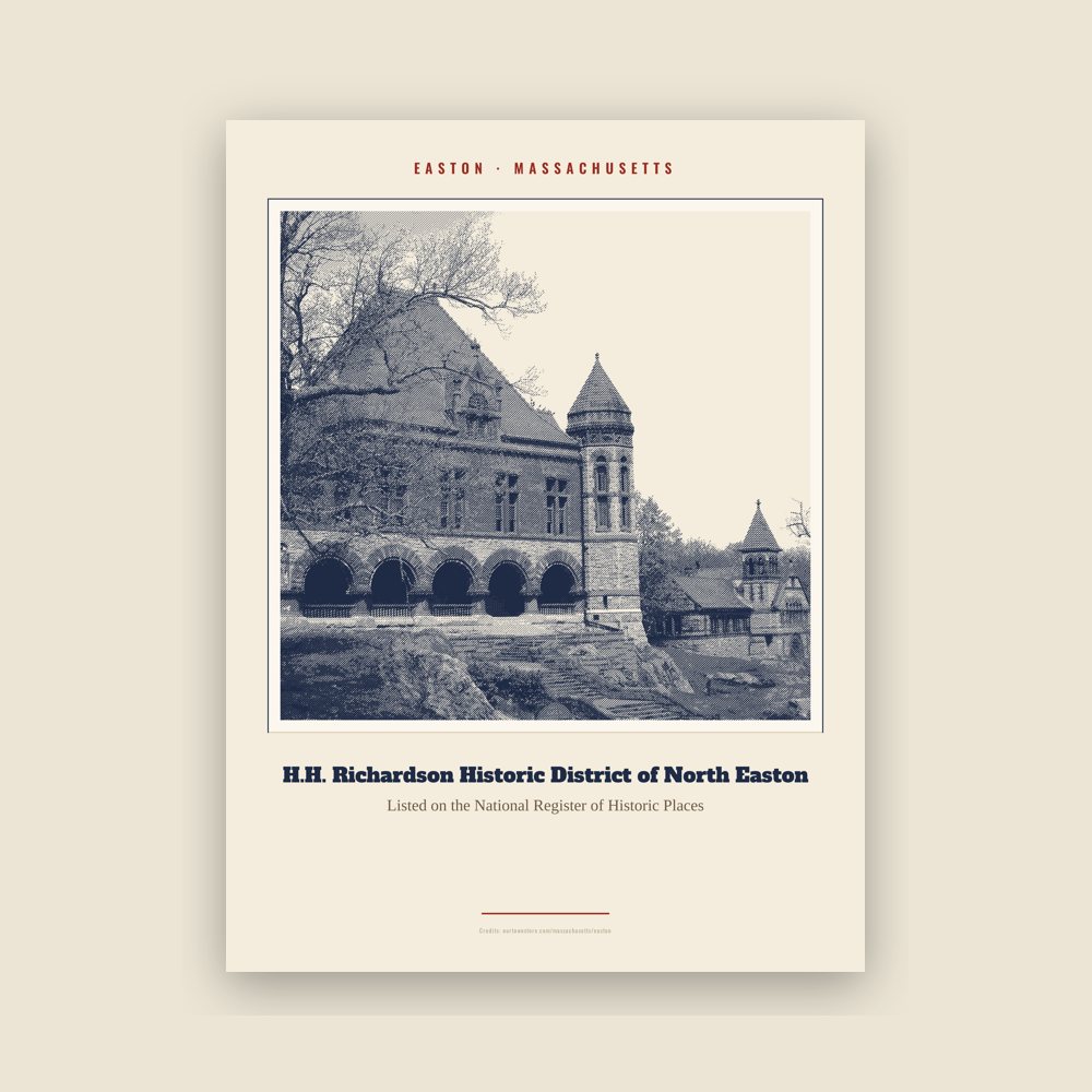 Easton H.H. Richardson Historic District of North Easton Landmark Print