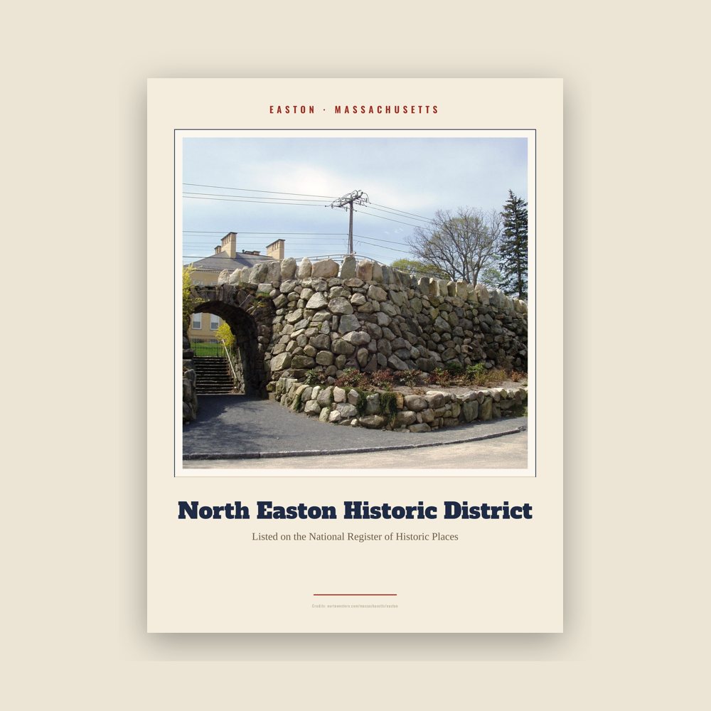 Easton North Easton Historic District Landmark Print