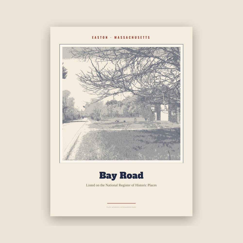 Easton Bay Road Landmark Print