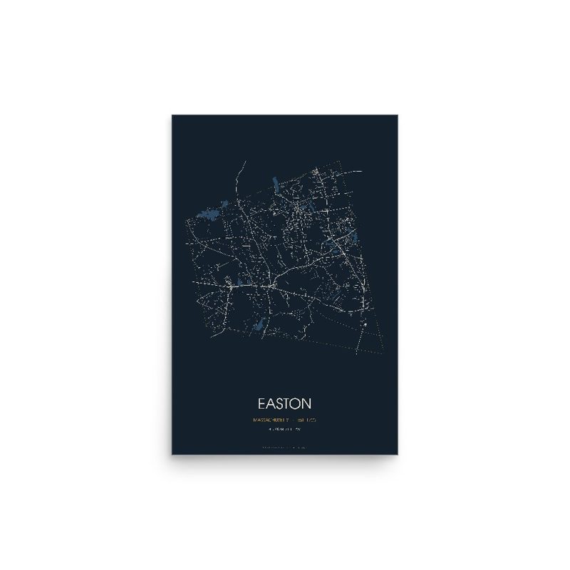 Easton Street Map Poster · Midnight