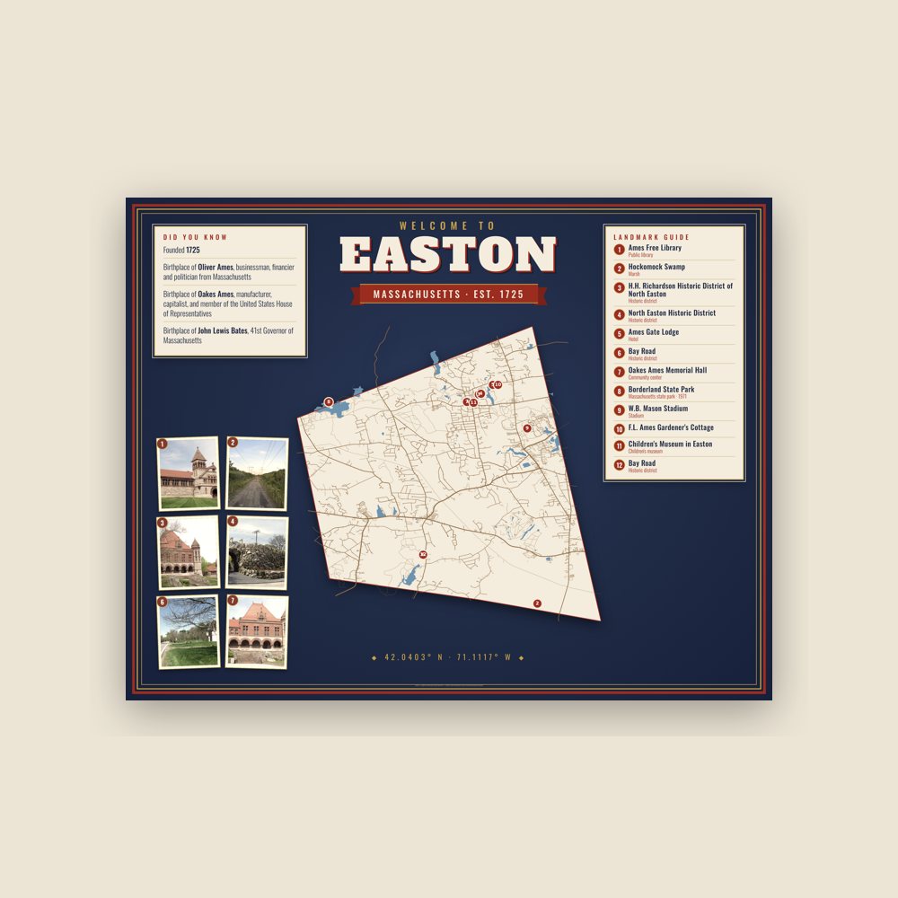 Easton Map Placemat