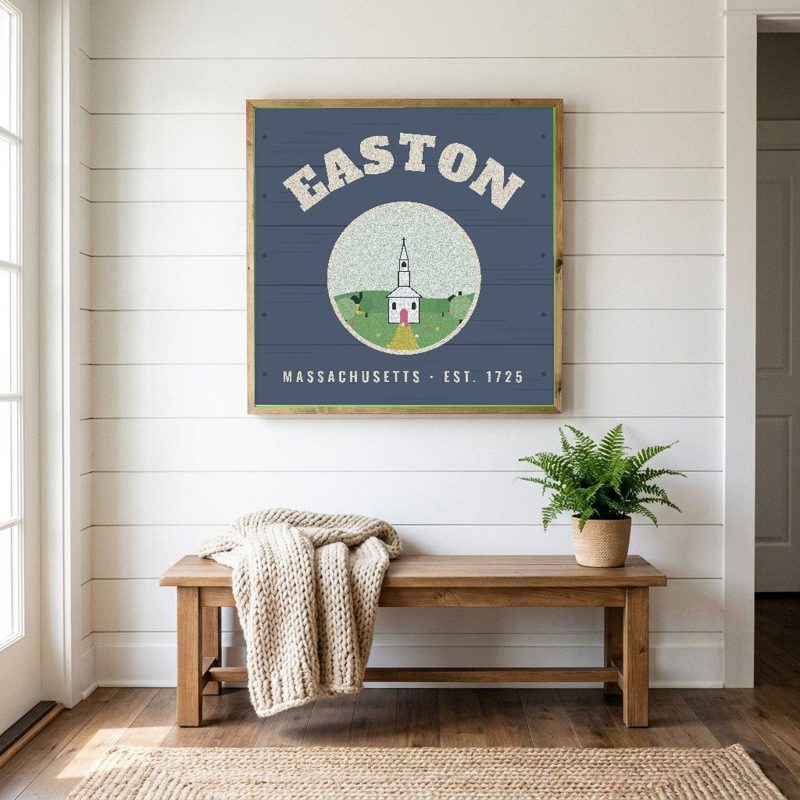 Easton Hometown Wood Sign
