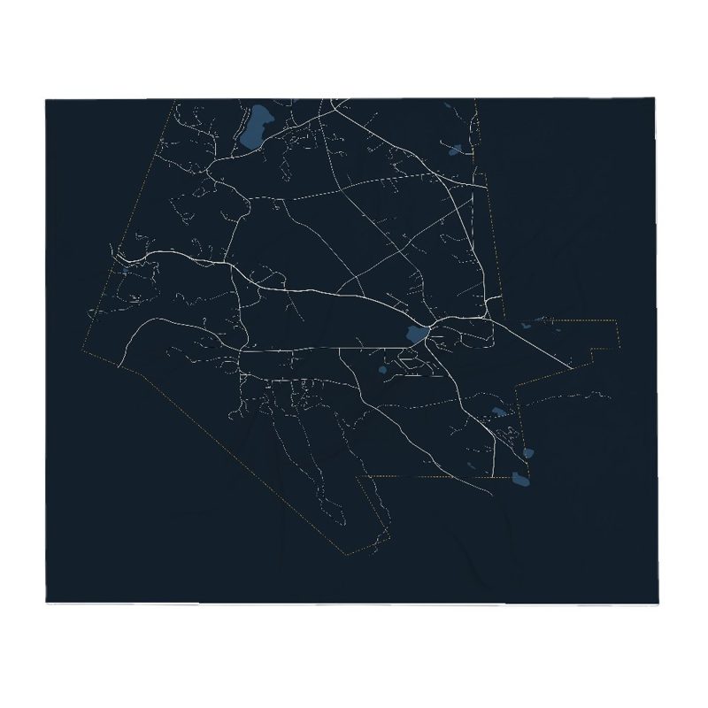 Egremont Street Map Throw Blanket