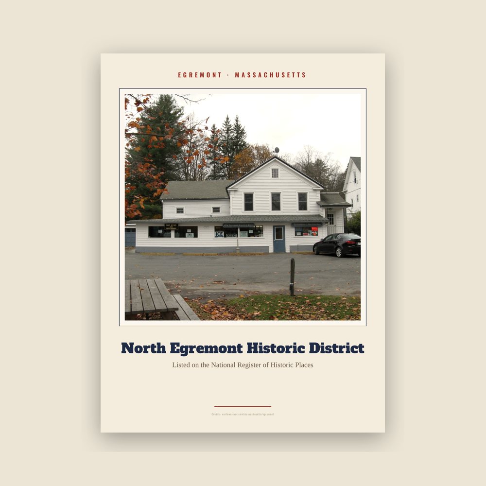Egremont North Egremont Historic District Landmark Print