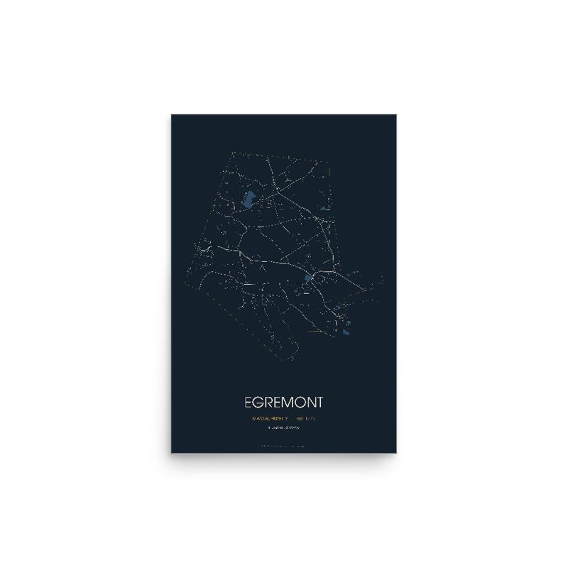 Egremont Street Map Poster · Midnight