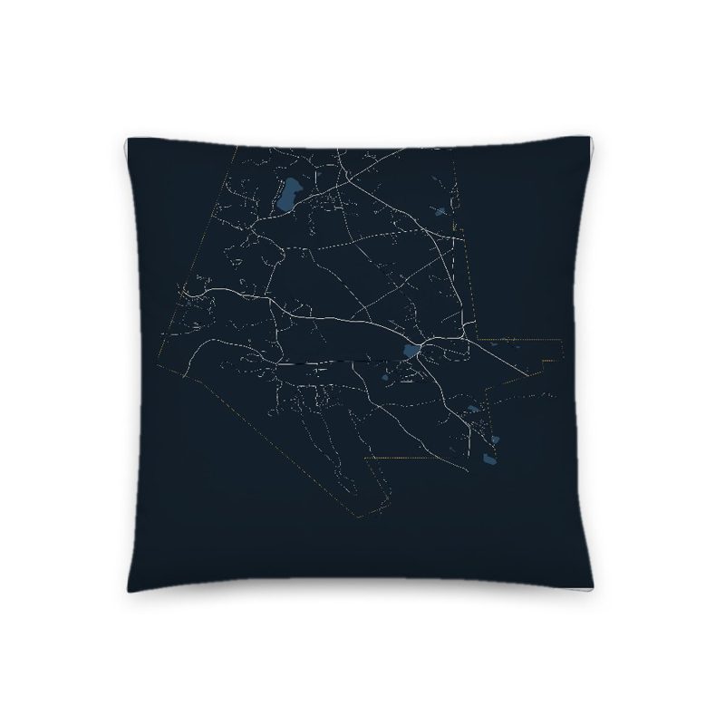 Egremont Map Throw Pillow