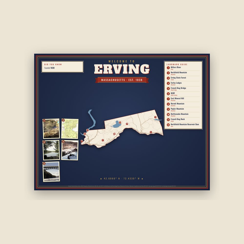 Erving Map Placemat