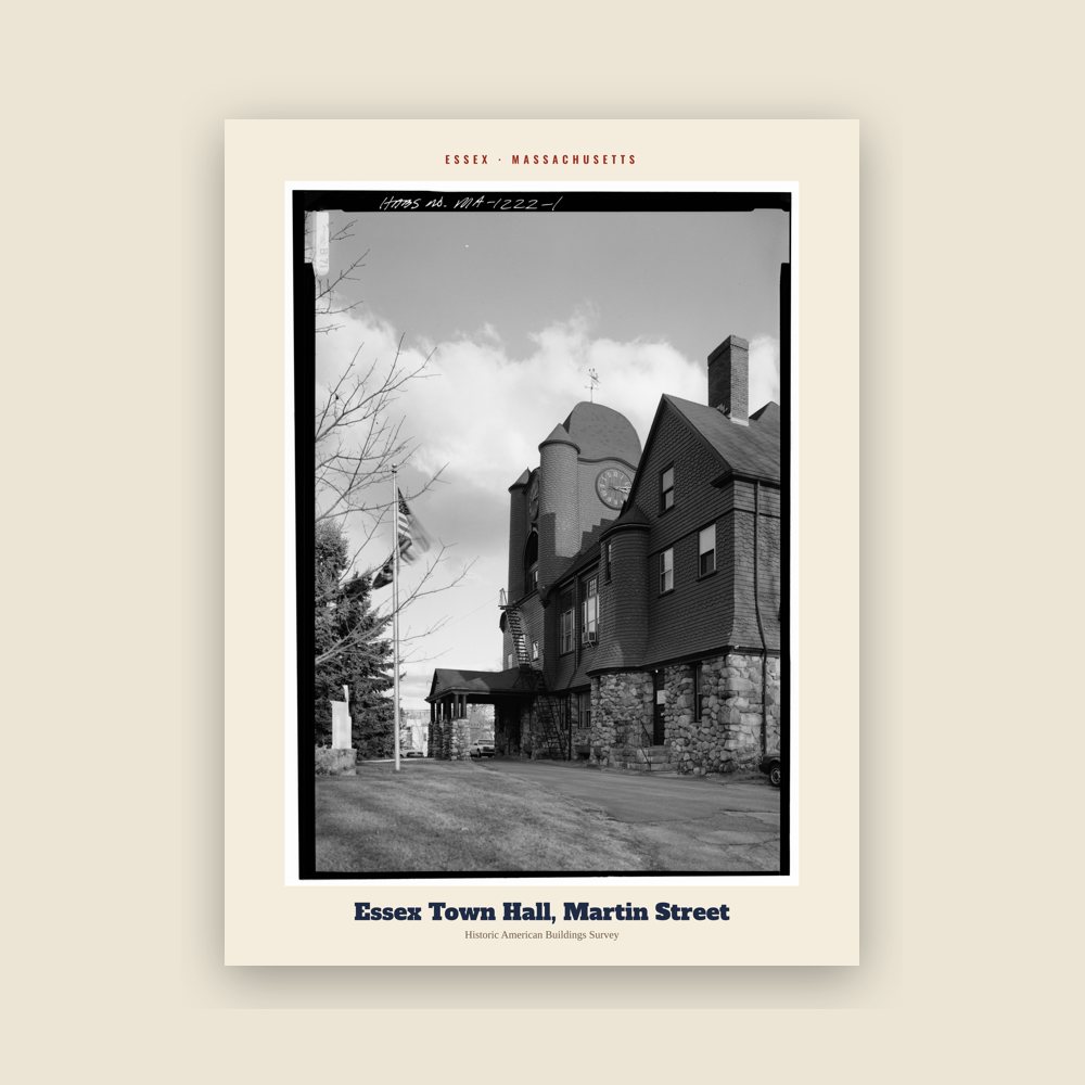 Essex Essex Town Hall, Martin Street Archive Print