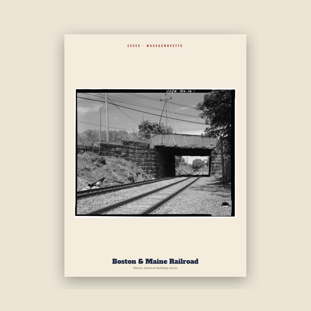 Essex Boston & Maine Railroad Archive Print