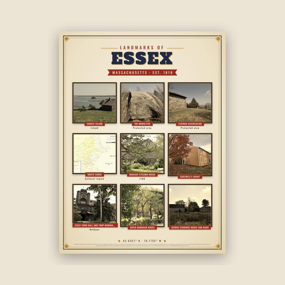 Essex Landmarks Photo Poster