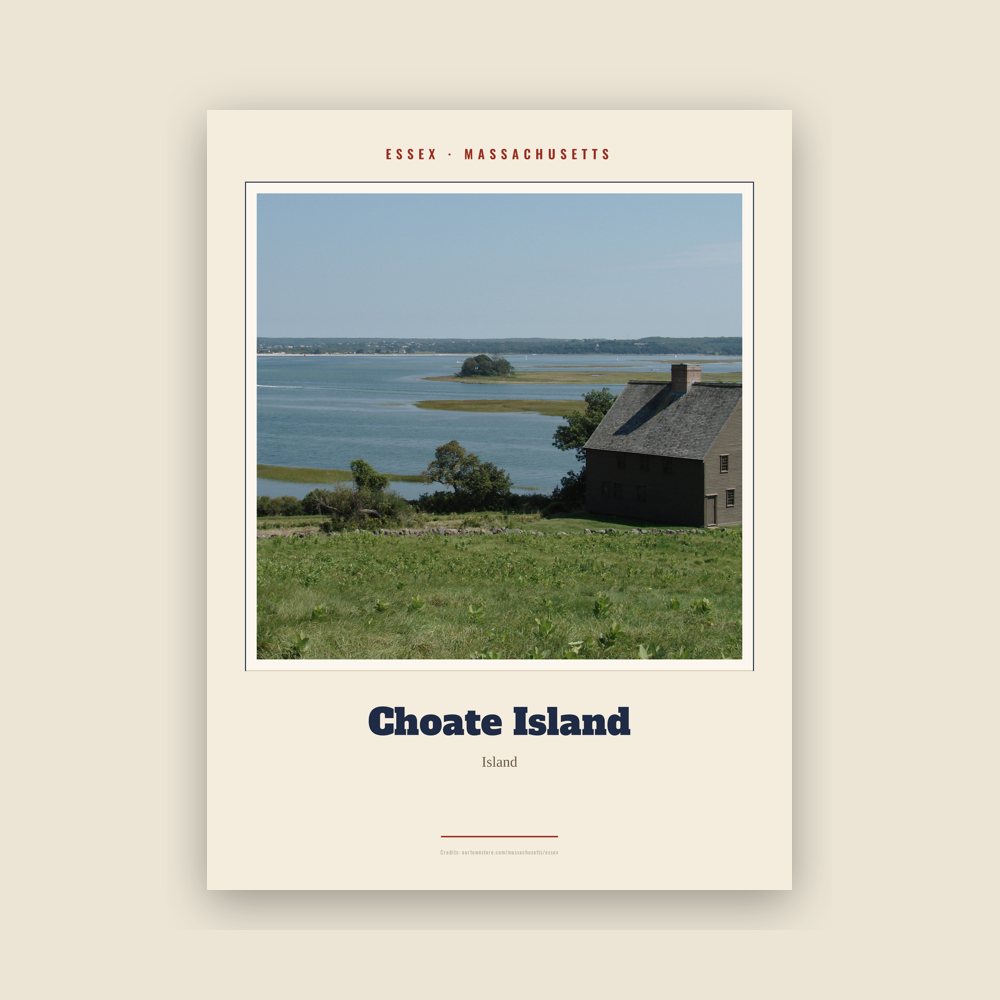 Essex Choate Island Landmark Print