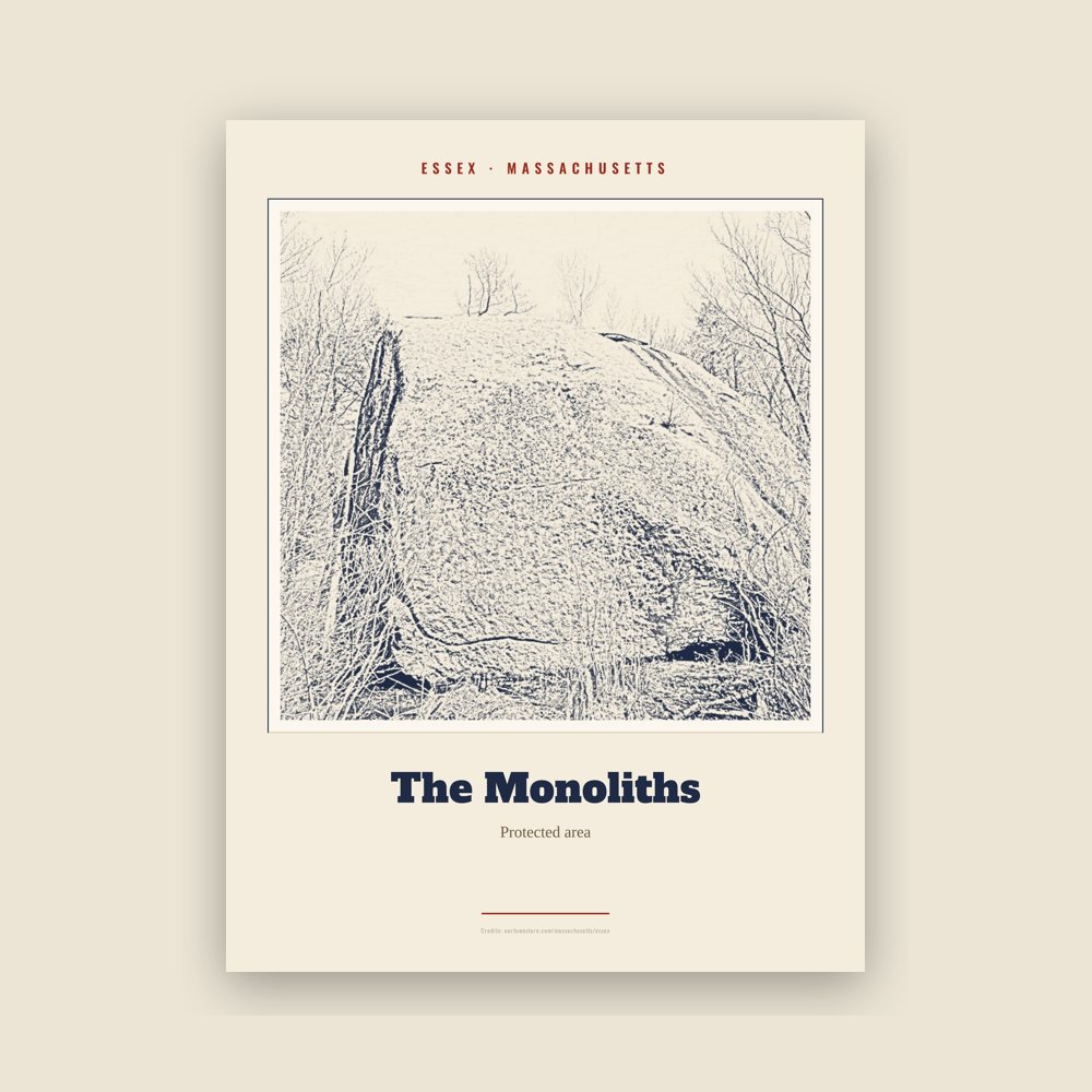 Essex The Monoliths Landmark Print
