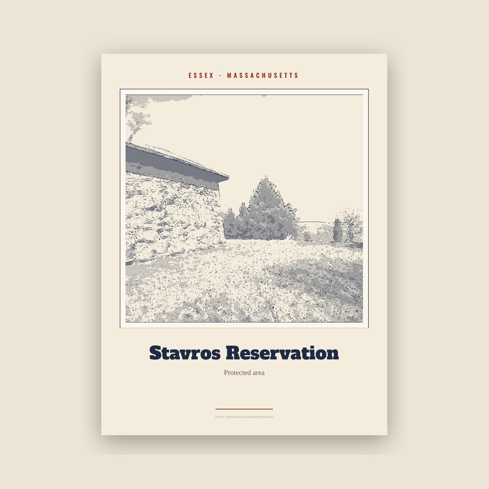 Essex Stavros Reservation Landmark Print