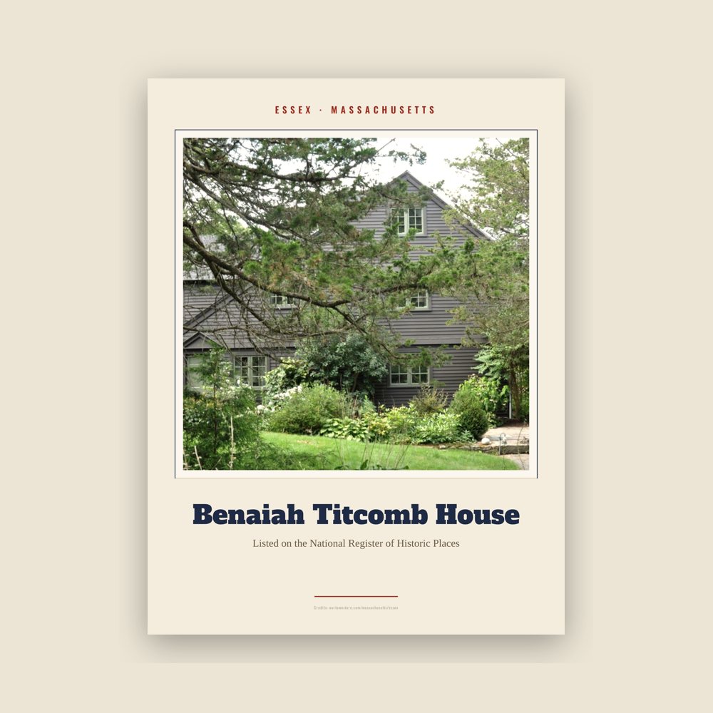 Essex Benaiah Titcomb House Landmark Print