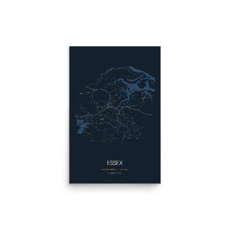 Essex Street Map Poster · Midnight