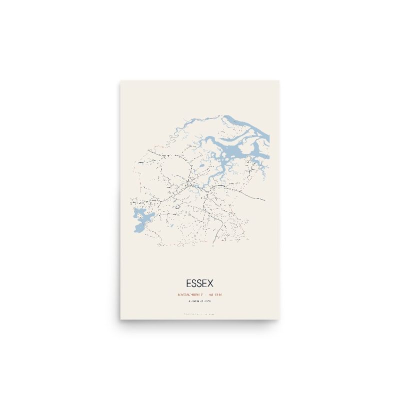 Essex Street Map Poster · Linen