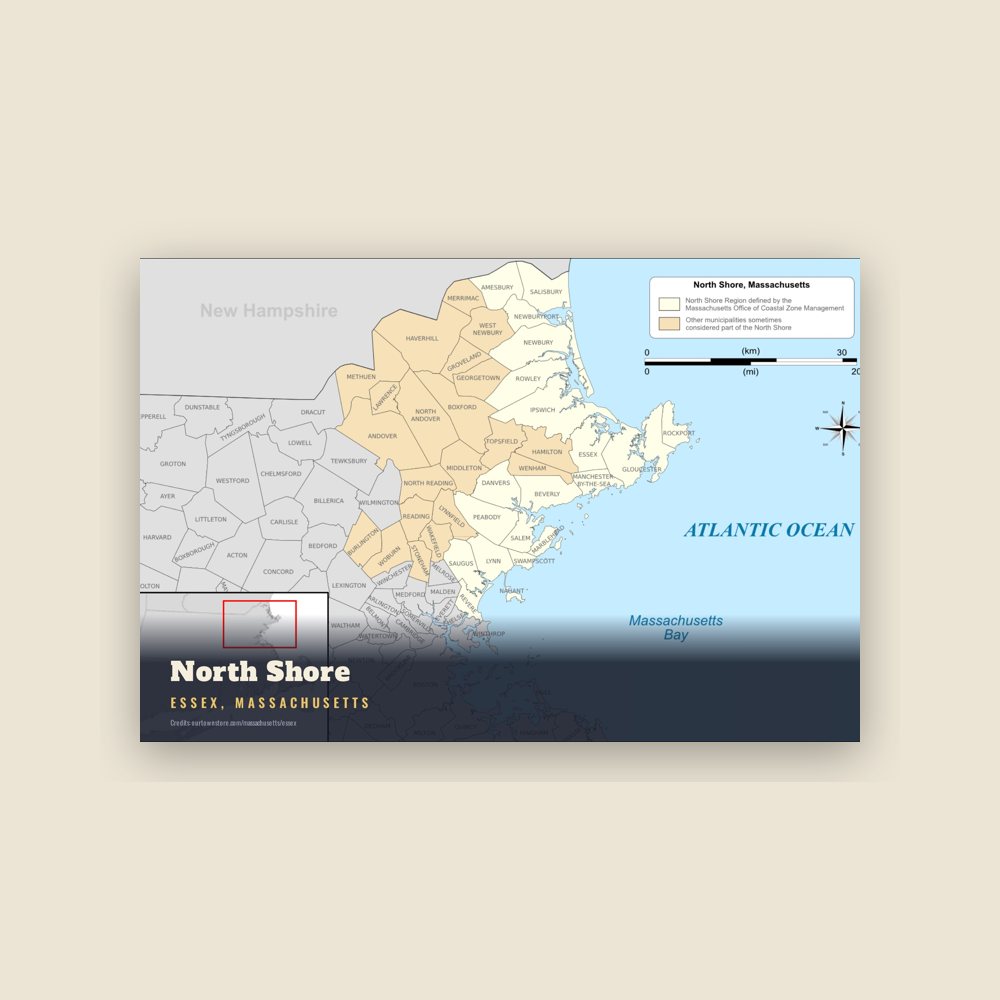 Essex North Shore Postcard