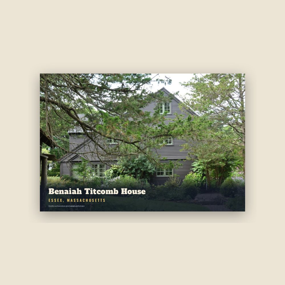 Essex Benaiah Titcomb House Postcard