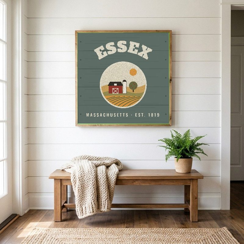 Essex Hometown Wood Sign