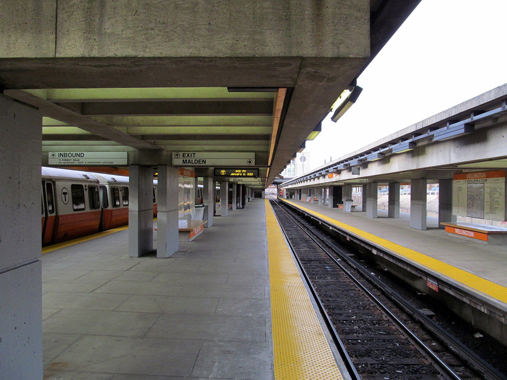 Wellington station, Everett, Massachusetts