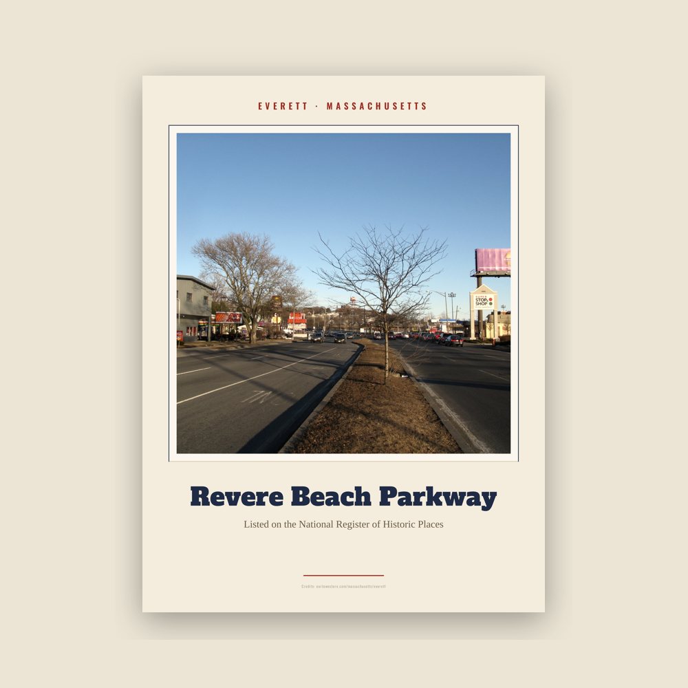 Everett Revere Beach Parkway Landmark Print