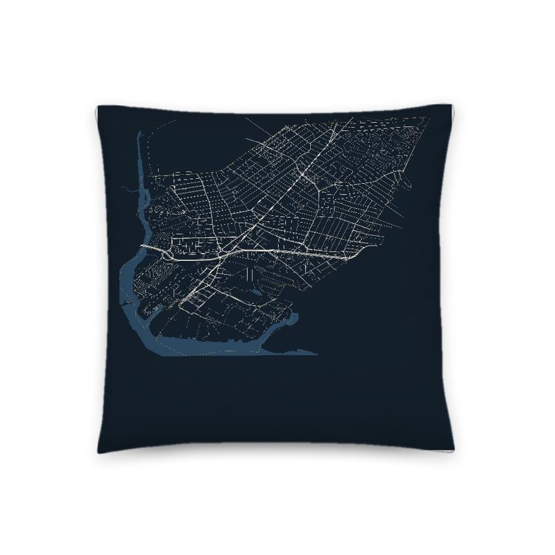Everett Map Throw Pillow