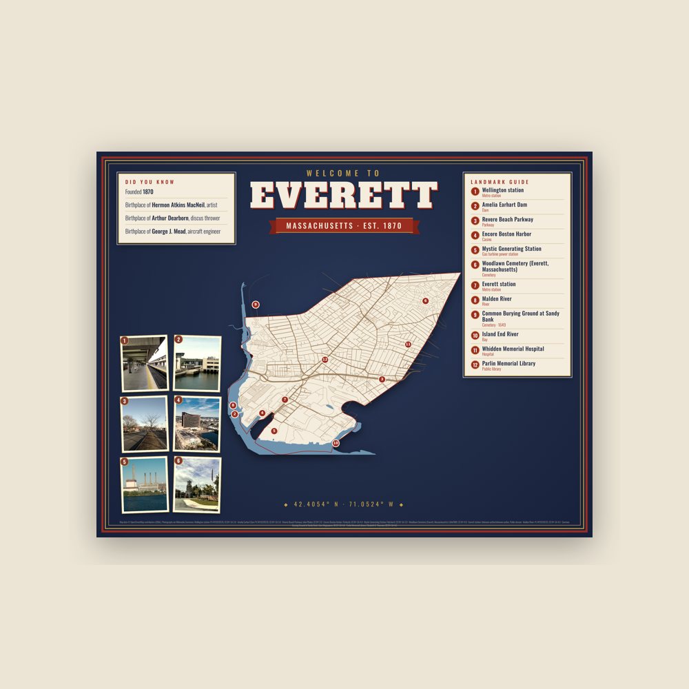 Everett Map Placemat