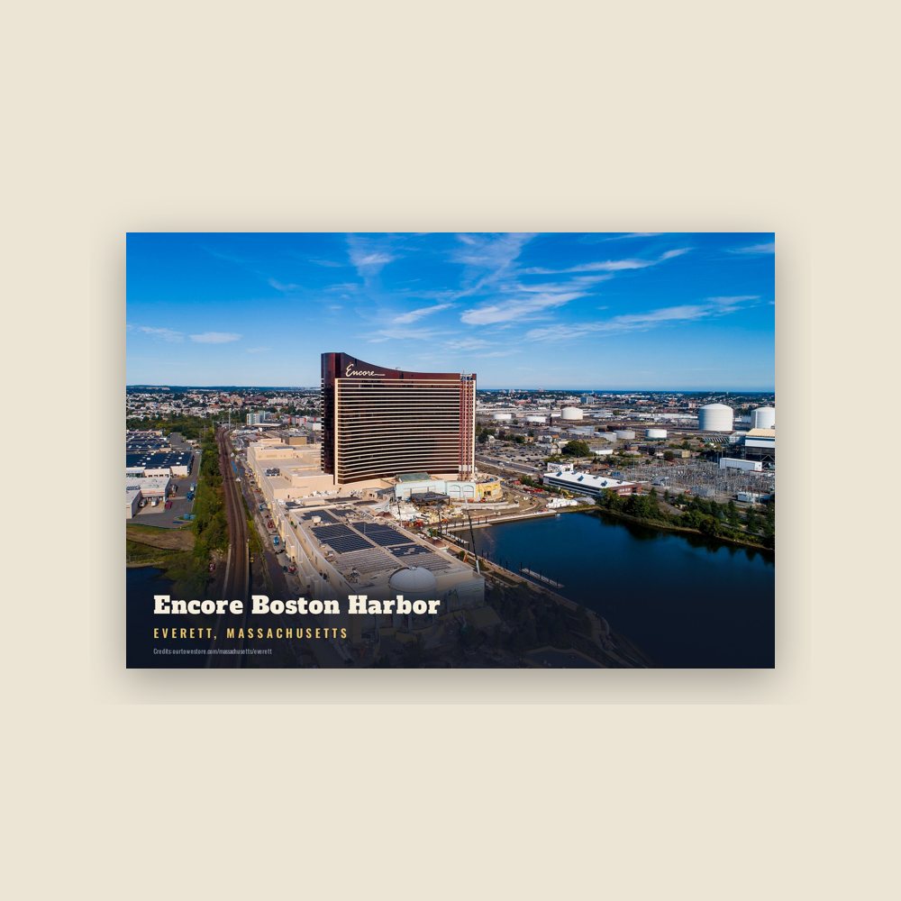 Everett Encore Boston Harbor Postcard
