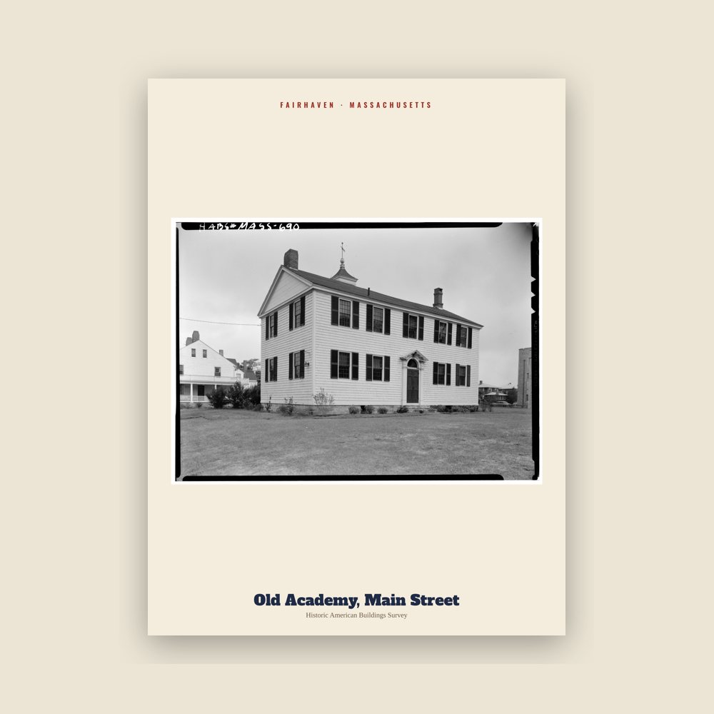 Fairhaven Old Academy, Main Street Archive Print