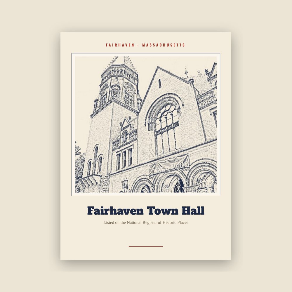 Fairhaven Fairhaven Town Hall Landmark Print