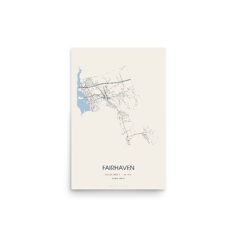 Fairhaven Street Map Poster · Linen