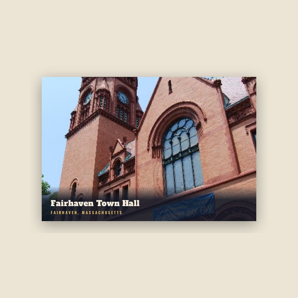 Fairhaven Fairhaven Town Hall Postcard