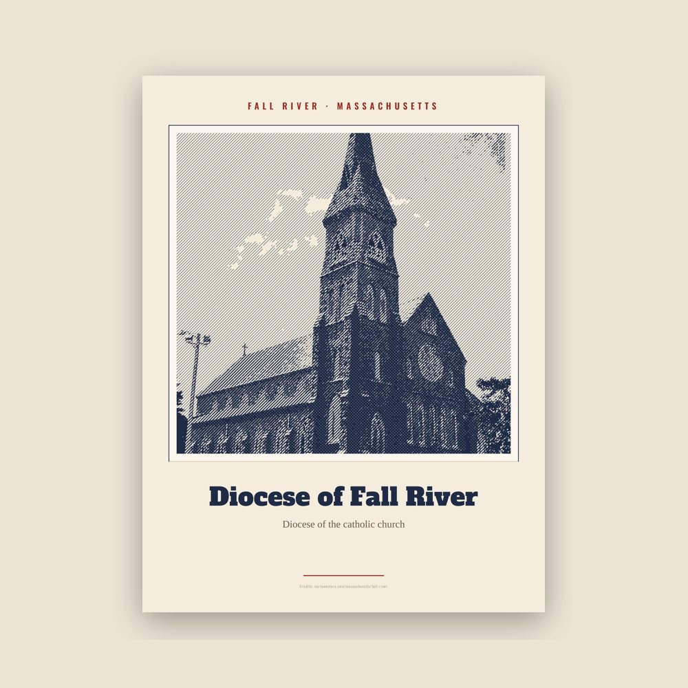 Fall River Diocese of Fall River Landmark Print
