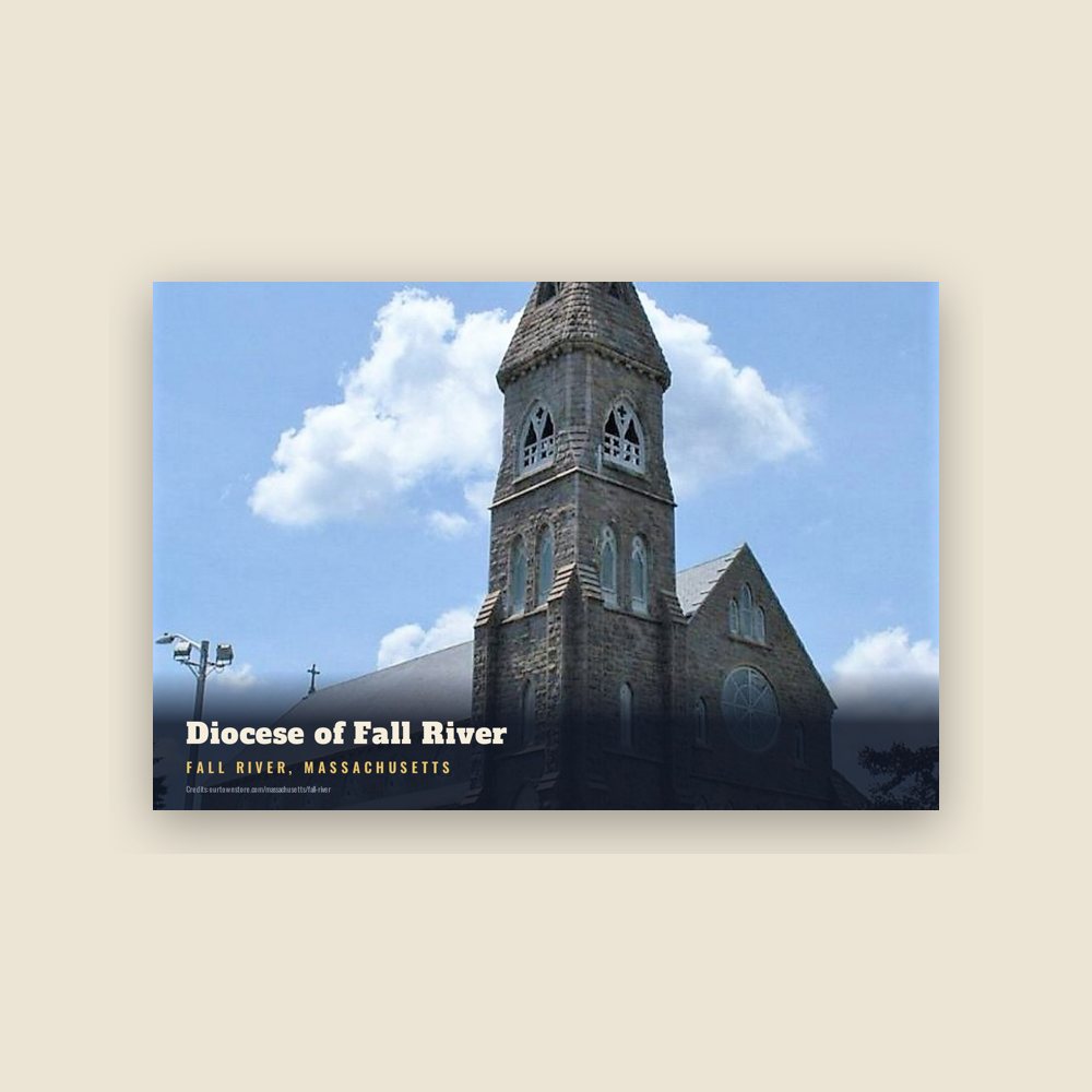 Fall River Diocese of Fall River Postcard