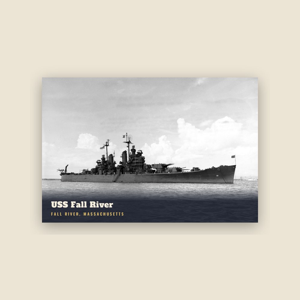 Fall River USS Fall River Postcard