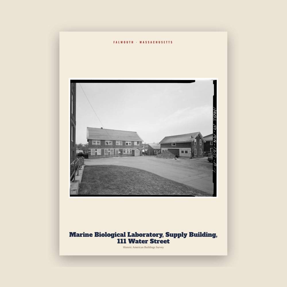 Falmouth Marine Biological Laboratory, Supply Building, 111 Water Street Archive Print